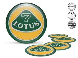 Lotus Silicone Sticker Style Domed Rim Emblems